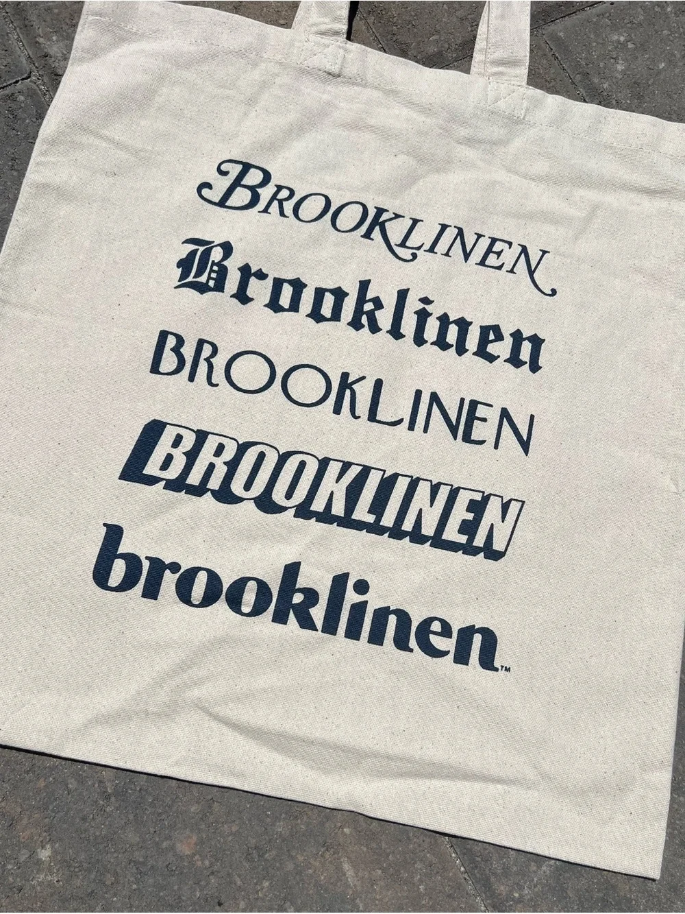 BROOKLINEN BROOKLYN ECO TOTE BAG Canvas Fabric Shoulder Bag New NYC NY NEW